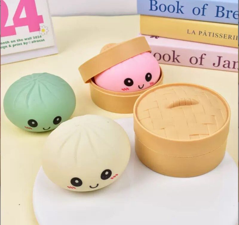 Decompressing by squashing a steamed bun
